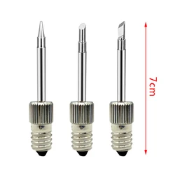 1PC 70mm Welding Soldering Tips USB Soldering Iron Head Replacement Threaded Soldering Tip Fits for E10 Interface Soldering Iron