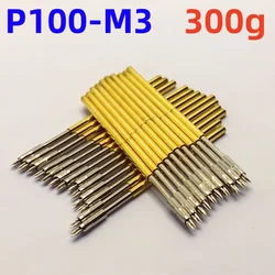 20/100PCS P100-M3 Spring Test Probe Test Pin Test Tool 38.35mm Dia 1.36mm Needle Head Dia 1.5mm Pogo Pin 180g or 300g elasticity