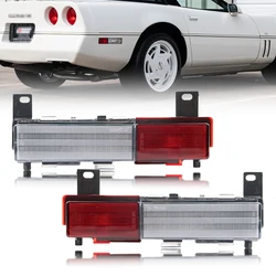 2Pcs Rear Bumper Side Marker Turn Signal Light Housings For 1988-1996 Chevy Corvette C4(base,Grand Sport,ZR1) No Bulb/Socket