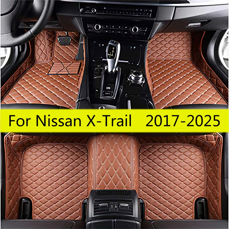 

7 Seats Car Floor Mats For Nissan X-Trail Rogue 2025 2024 2023 2022 2021 2020 2019 2018 2017 Auto Accessories Interior Carpets