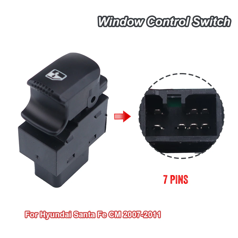 

Left Side Electric Window Glass Lift Switch Master Control Button For Hyundai Santa Fe CM 2007-2011 93570-2B000S4 93570-2B030S4