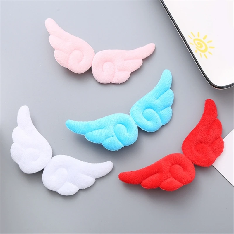 10Pairs Angel Wing Hair Clip for Girls Cartoon Headwear Hairpieces Black Alloy Hair Accessories for Stylish Outfits