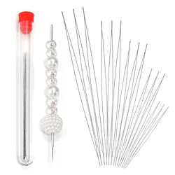 5pcs Beading Needles Open Big Eye Beading Pins For DIY Necklace Jewelry Making Tools Accessories Self Threading Needle Pins
