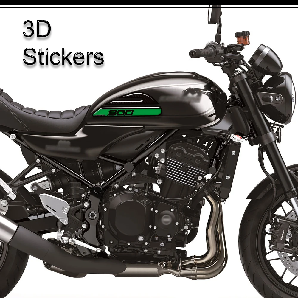 Motorcycle Accessories Tank Pad Stickers Protection Decals 3D Epoxy resin Kit Fit For Kawasaki Z900RS Z900 RS Cafe SE 2017-2026