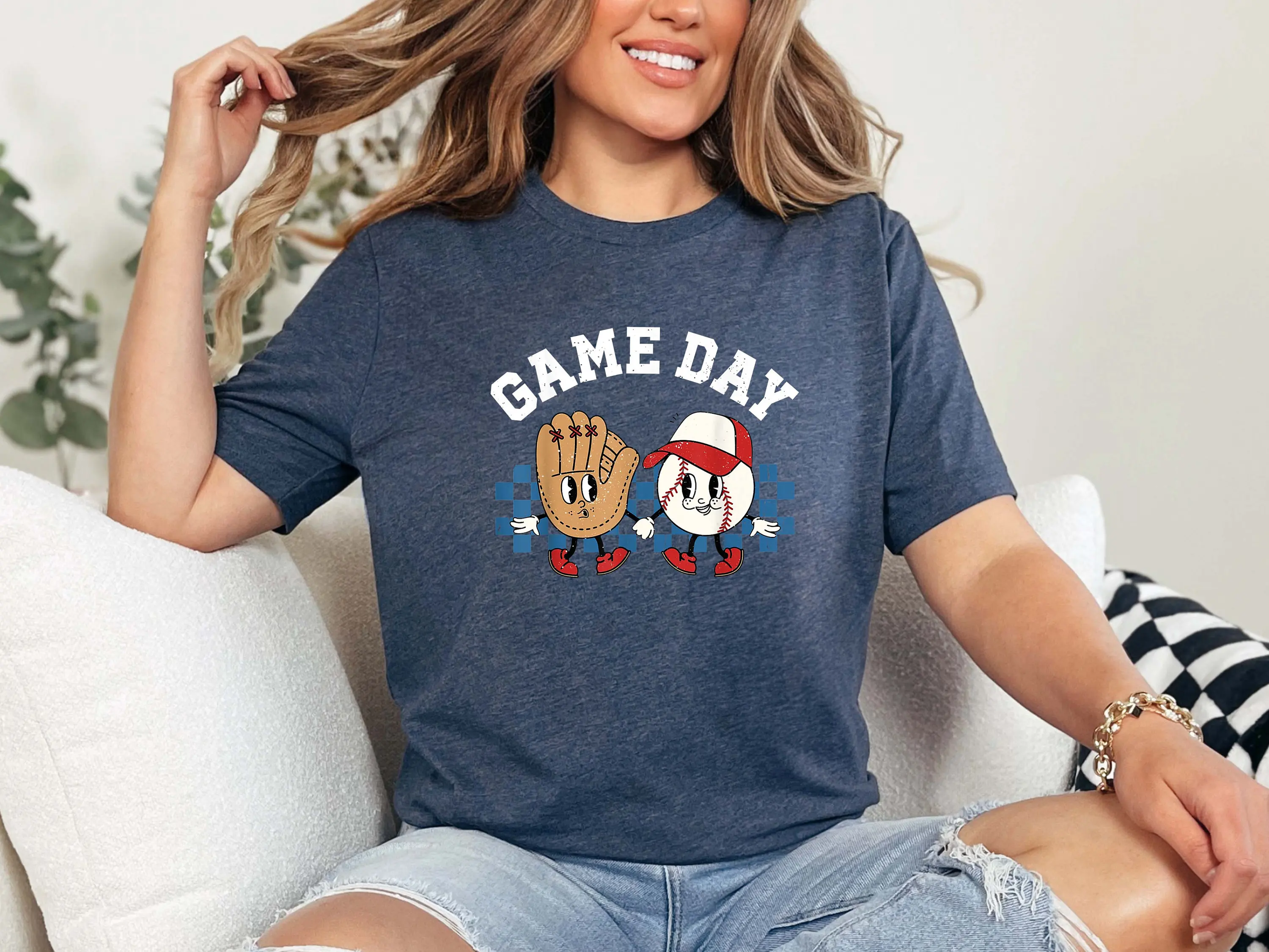 Game Day Baseball T Shirt Ballpark Season s Retro Sport Mom Outfit Lover