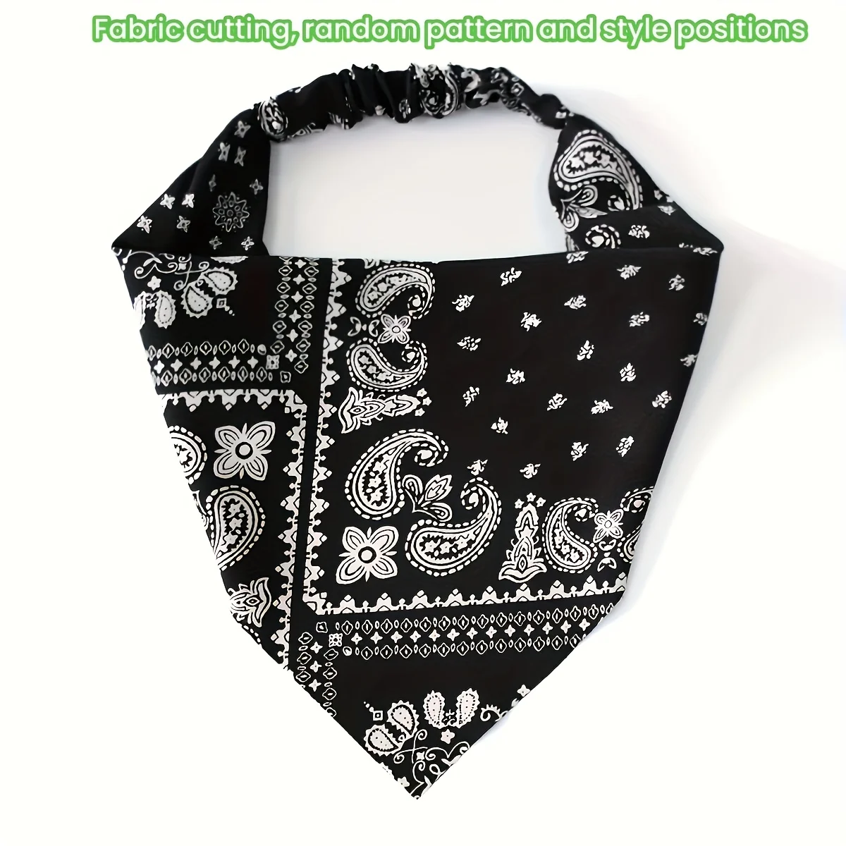 4 قطع من الحجاب المرن للجنسين - وشاح مثلث بيزلي مرن، مناسب للحفلات والصالات الرياضية والاستخدام اليومي - أغطية رأس للحفلات