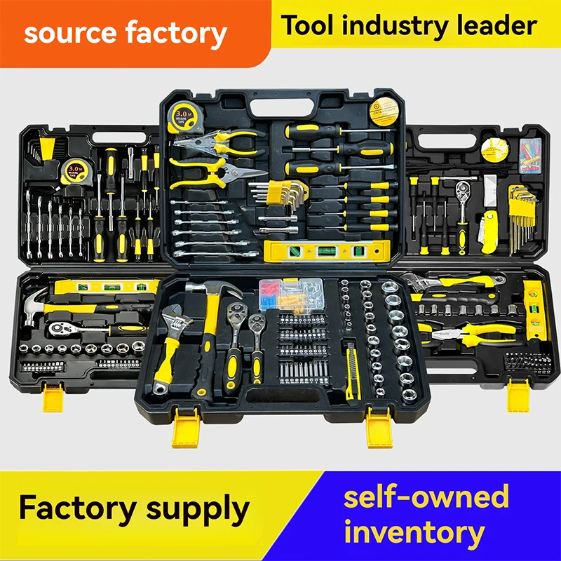 158 pieces of professional household multi-purpose hardware manual tools, torque wrenches automotive repair kits hardware manual