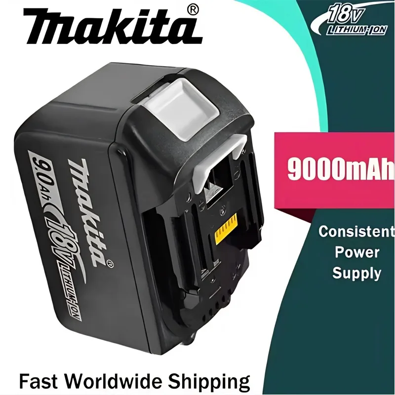 

Original Makita 18V lithium battery with three capacities 9.0Ah to meet different needs. Replace the battery 2026