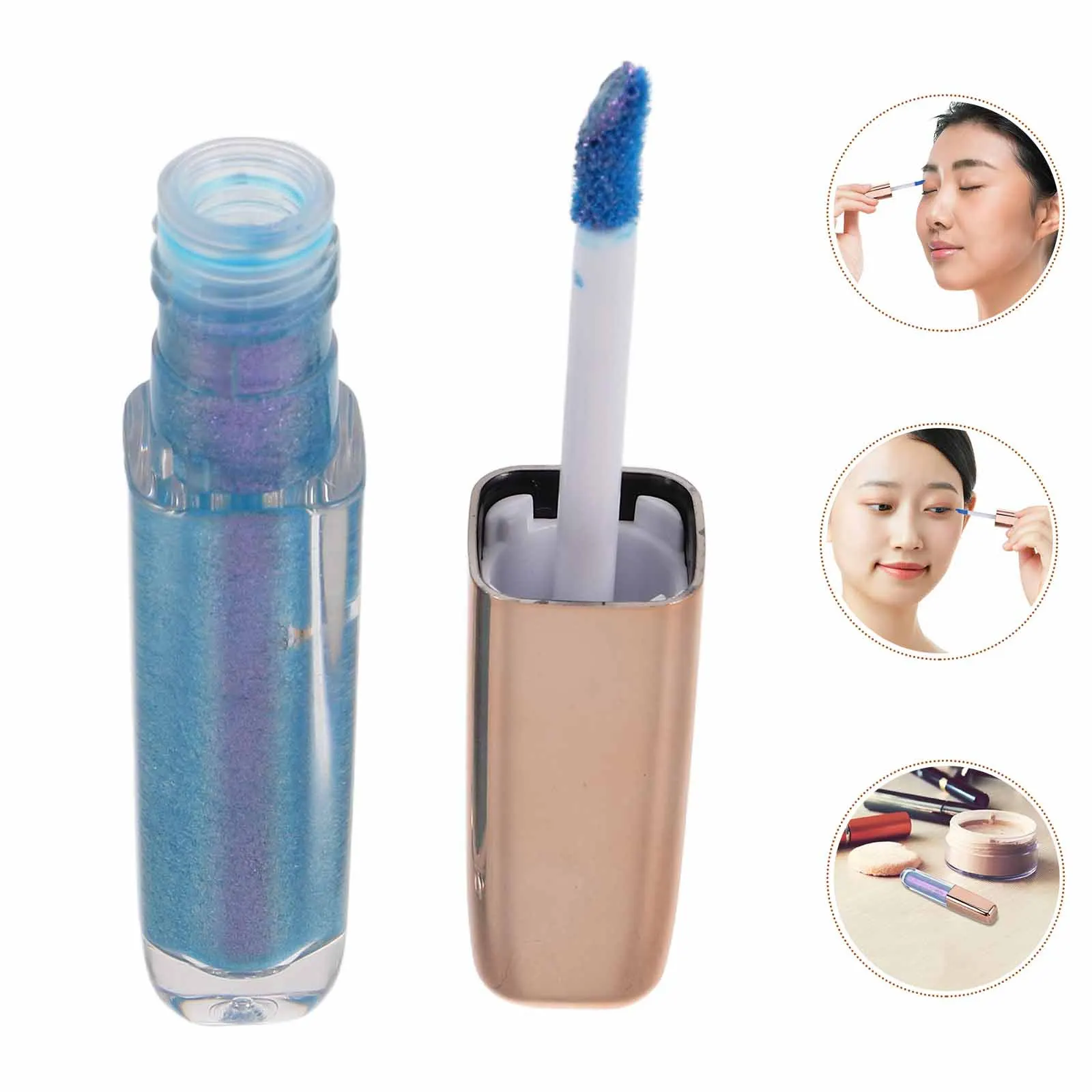 

Chameleon Eyeshadow Liquid Iridescent Shade 4 Pearlescent Glitter Color Shifting Longwear Shimmer Makeup for Party Halloween