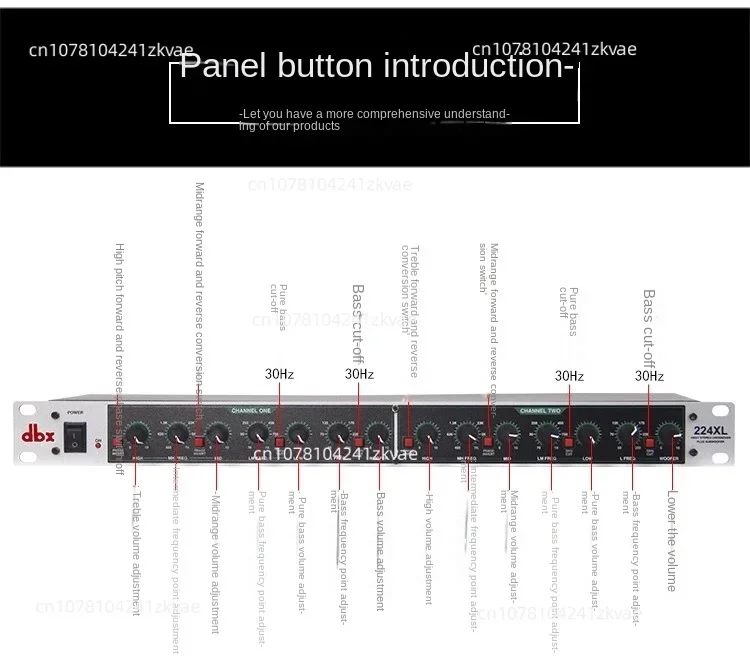 

224XL профессиональный стерео электронный делитель частоты,