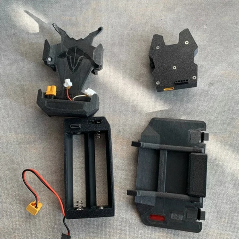 1Set TX Module Adapter Rechargeable 21700 Battery Mount Remote Control Bracket for Futaba T16IZ Compatible with TBS Transmitter