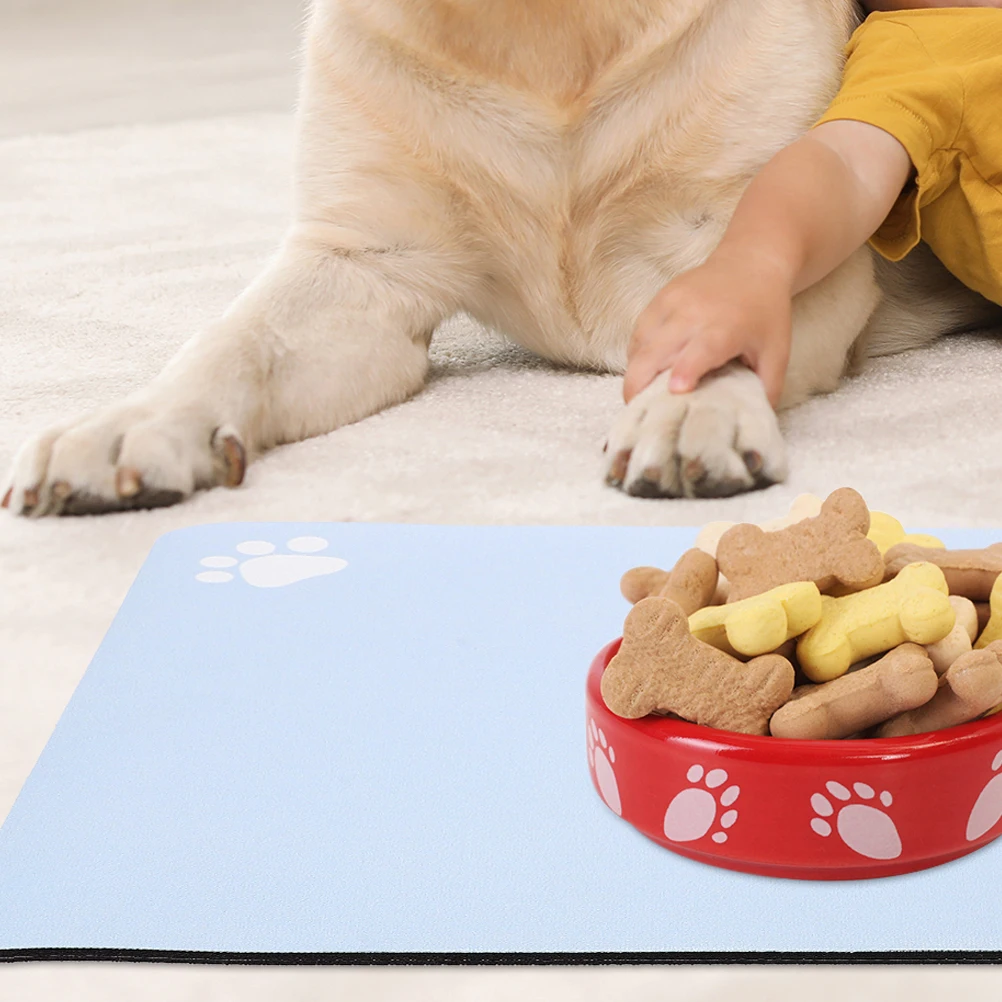 

Feeding Mat Petfeeding Water for Dog Bowl Mats Placemat Bowls Food and