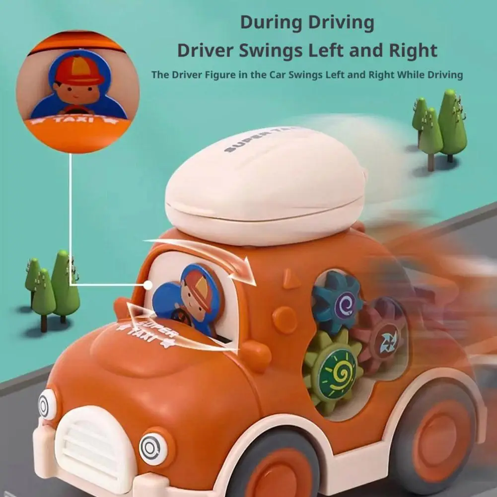 Cartoon Mini Pull Back Toy Car Montessori Inertia Vehicles Early Educational Crawling Toys for Boys Birthday Gifts view 2