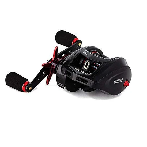 JOHNCOO Carretel de pesca MT200 Carretel de fundição de isca Big Game 13kg Max Drag Jigging Carretel de pesca 11 + 1 BB 7.1:1 Carretel de arremesso