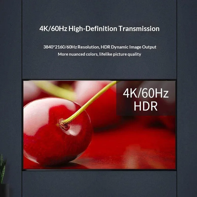 UGREEN 50708 HDMI Splitter 1 In 4 Out 4K60Hz HDMI 2.0 HDR HDCP 2.2 for TV Monitor Projector Simultaneous Display