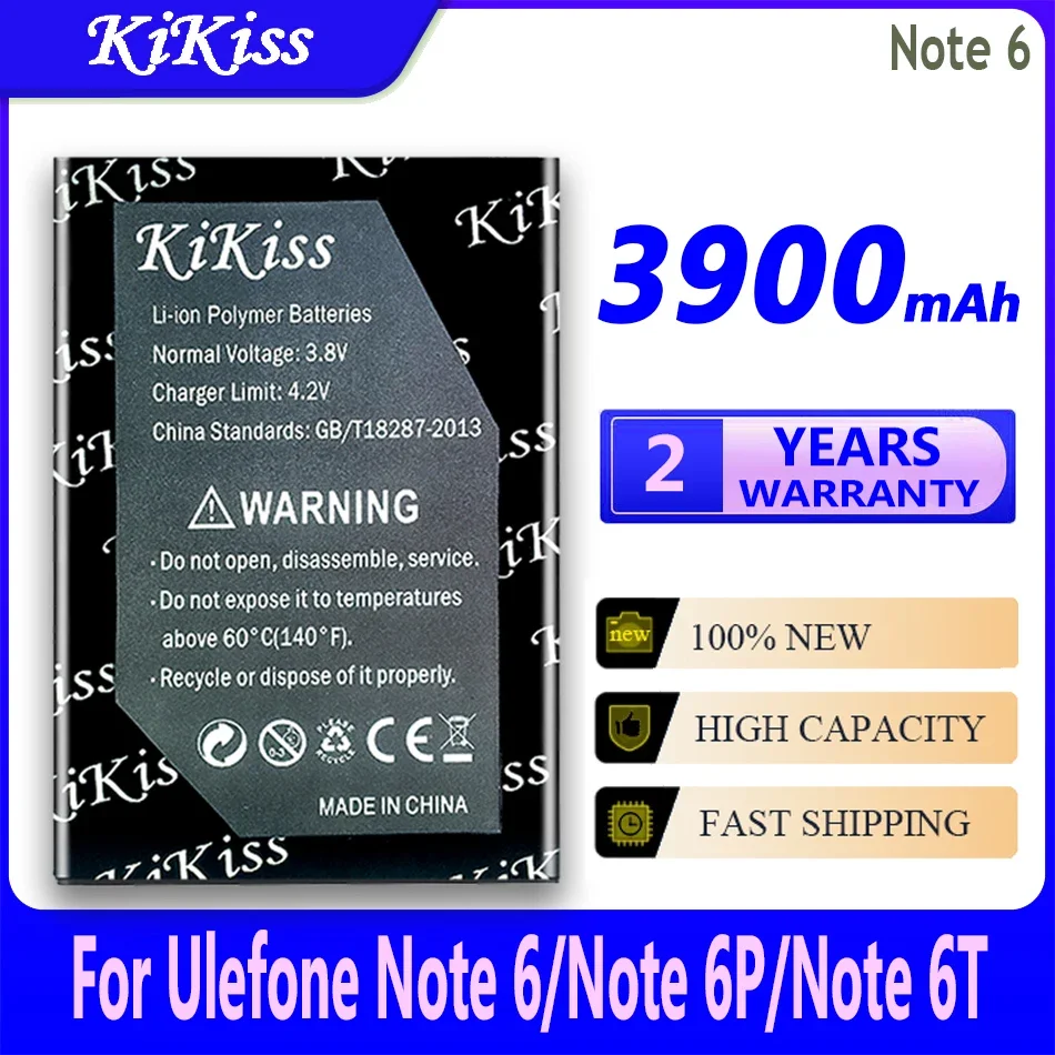 

Мощная батарея 3900 мАч KiKiss Note6 (3277) для Ulefone Note 6 6T 6P/Note 6P/Note 6T Note6P Note6T