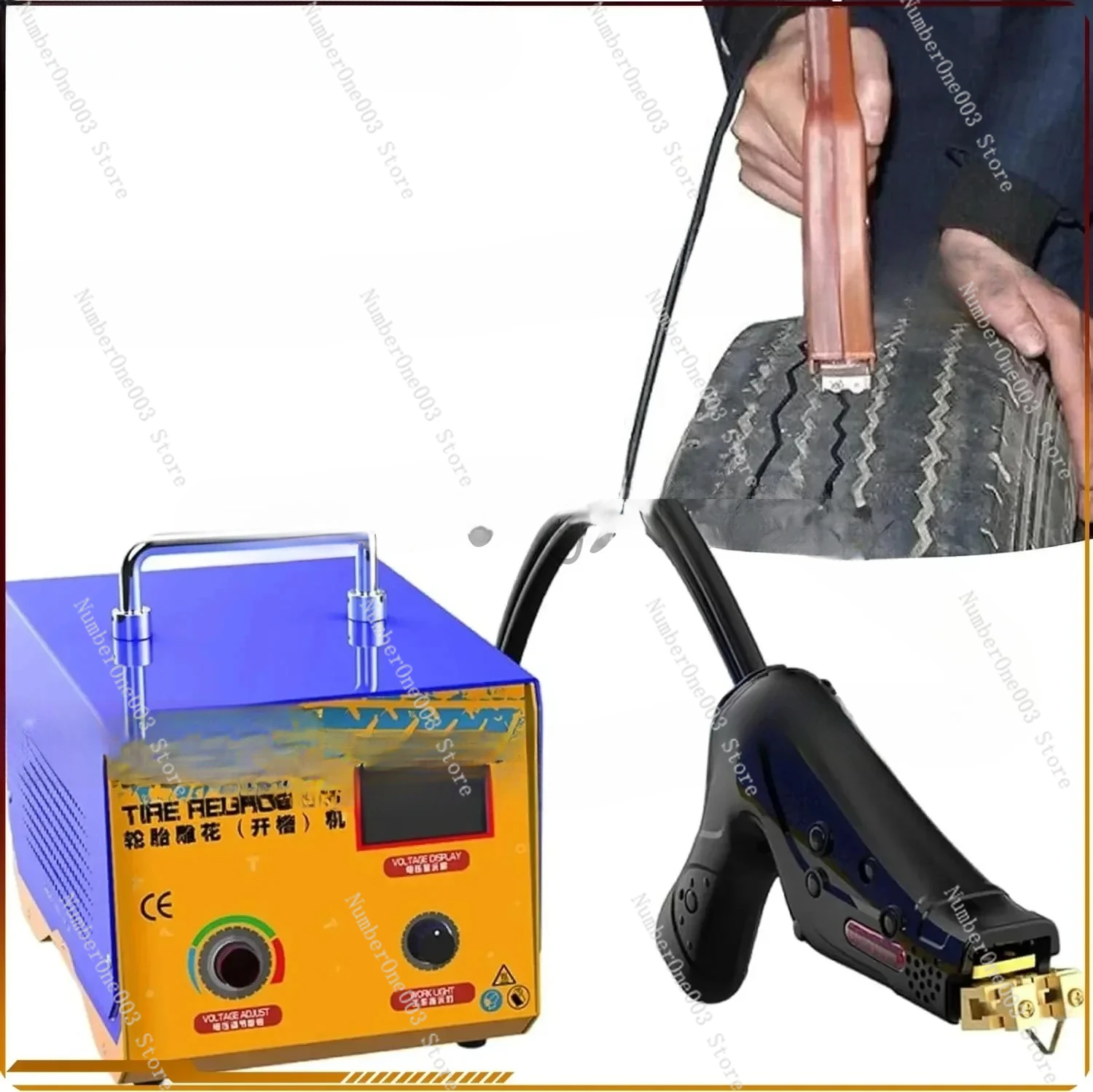 

1000W Digital Rubber Tire Regroover Machine Tyre Groover Tool With U/V-Shaped Tire Rubber Cutting Machine /gillette Razor Blade
