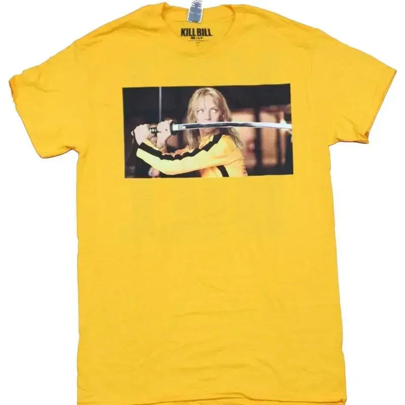 Kill Bill Herren-T-Shirt „Beatrix Bride Photo Box“ mit großem Schriftzug vorne und hinten
