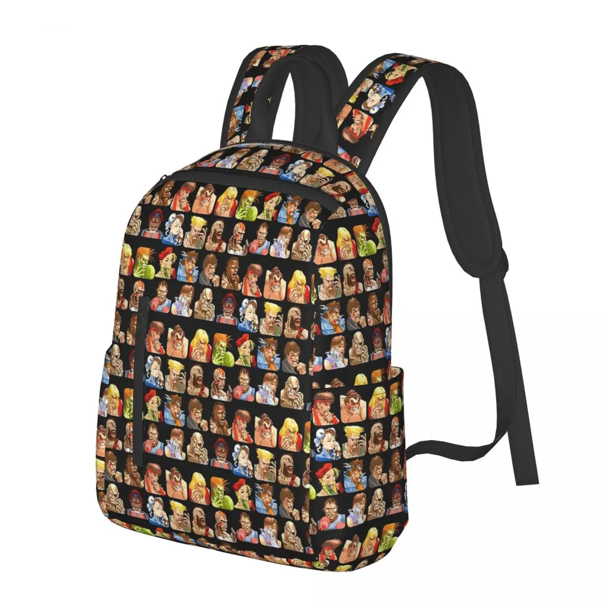 

Defeated Portraits Super Street Fighter Student Backpack School Bag Hiking Travel Daypack for Men Women Bookbag Shoulder Bags