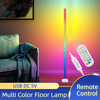 RGB LED Floor Lamp Remote APP Control and Bluetooth Music Sync Corner Lighting Smart Standing Lamp 150CM Bedroom Living Room