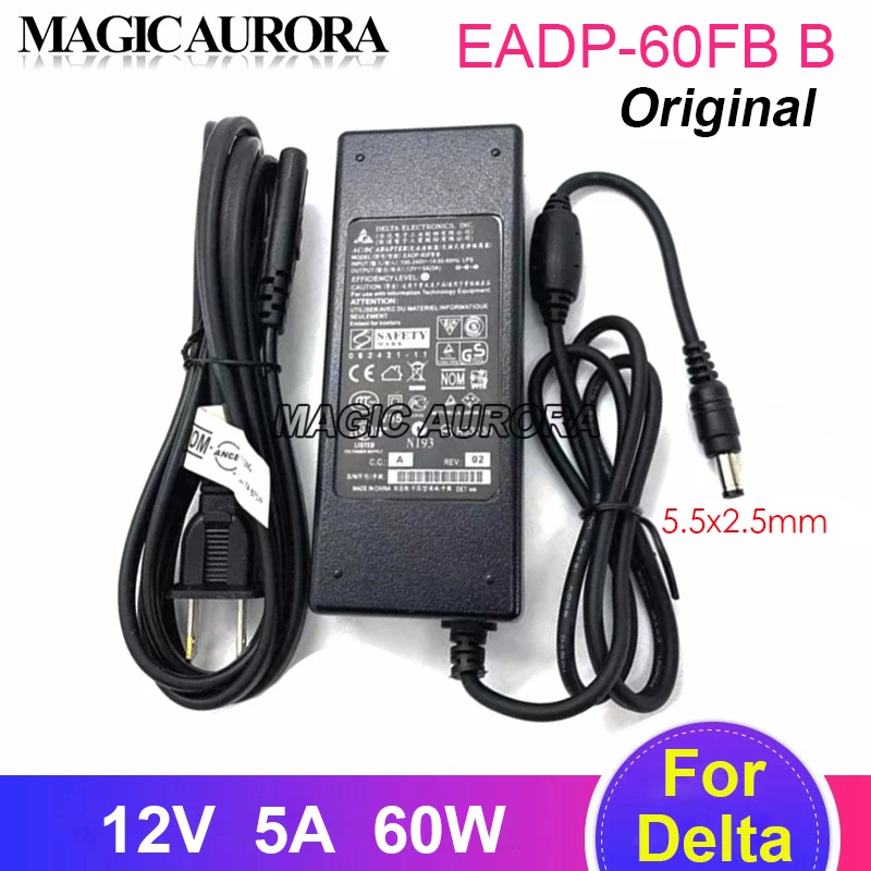 Adaptateur secteur universel EADP-60FB B, 12V, 5a, pour moniteur de télévision LCD LED Delta