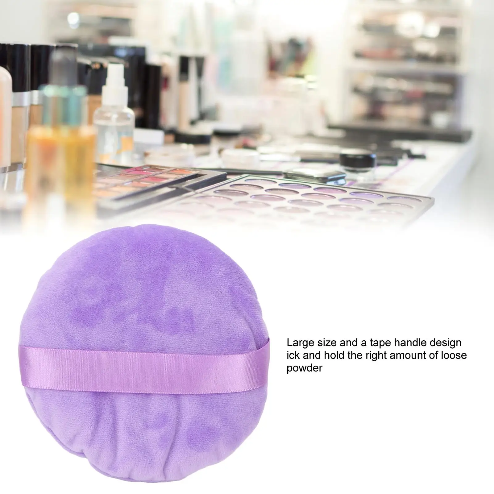 Ultra Large For Body Powder Loose Puff Pad with Tape Handle