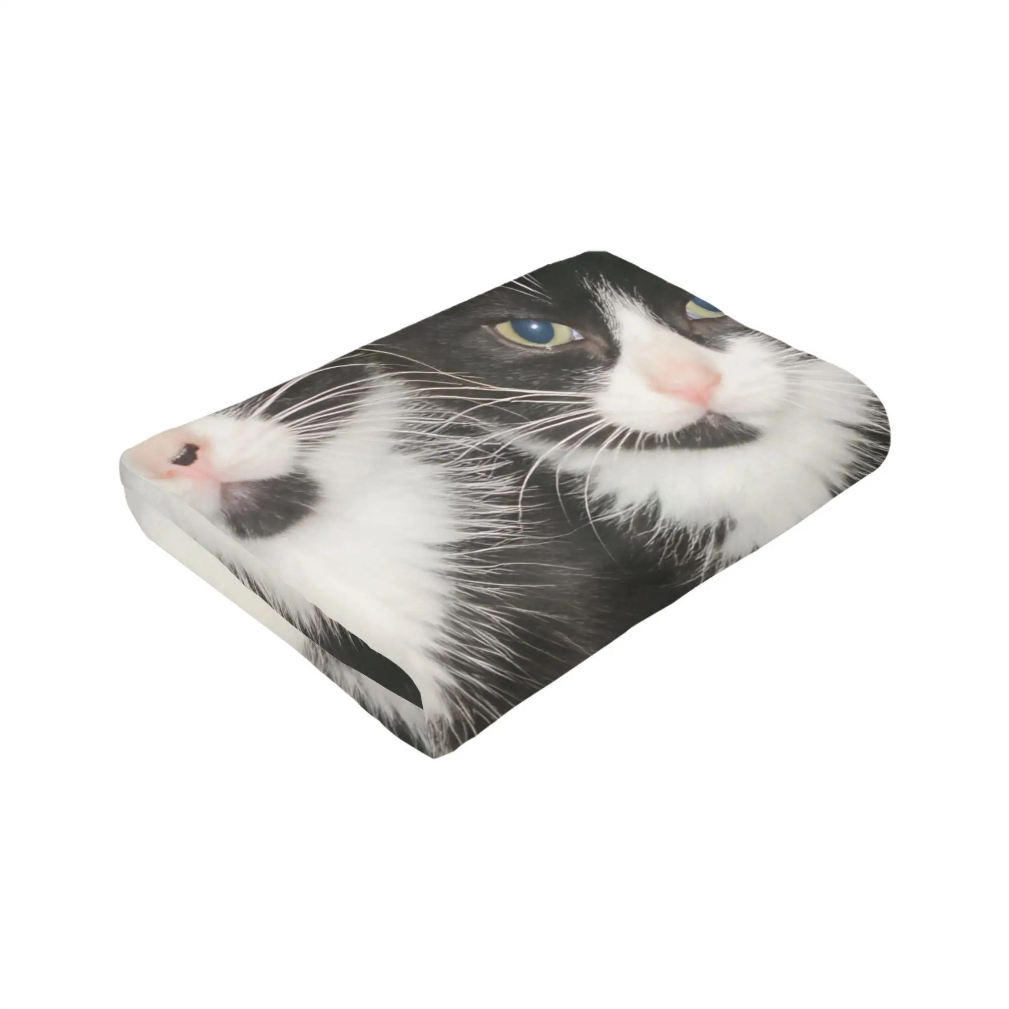 Warm BlanketGirls Boys Airplane Travel Black & White Tuxedo Cat Throw Blanket  Flannel Bedspread For Home Decor Sofa Bed Cover - view 5
