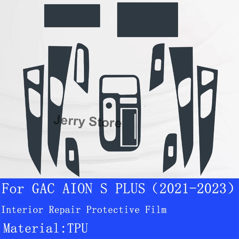 For GAC AION S PLUS(2021-2023) Car Interior Center Console Transparent TPU Film Protective Anti-scratch Car Sticker Accessories