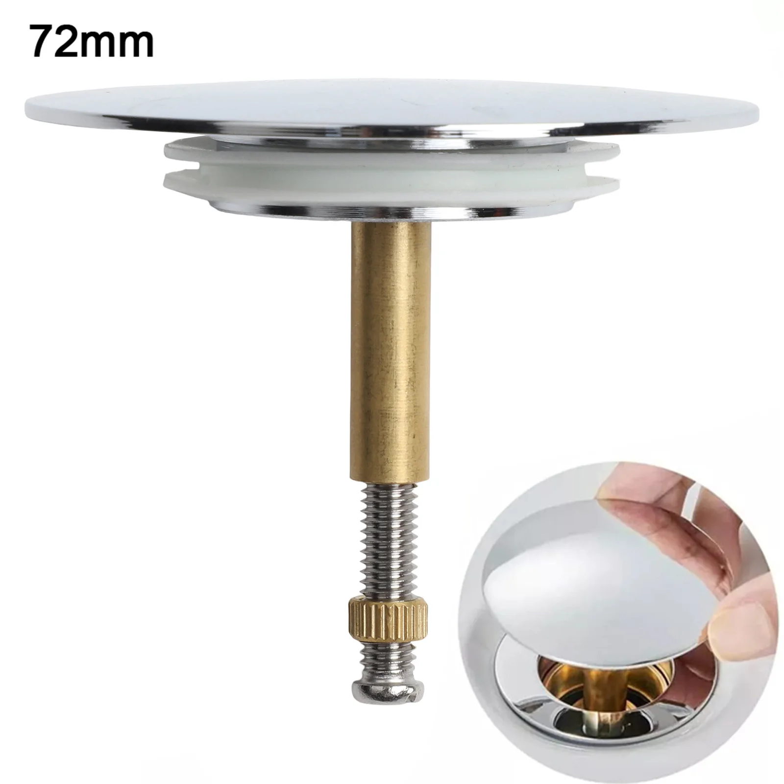 Bathroom Renovation Adjustable Drain Valve Adjustable Height Bathtub Drain Cover Adjustable Drain Valve Heavyweight Design