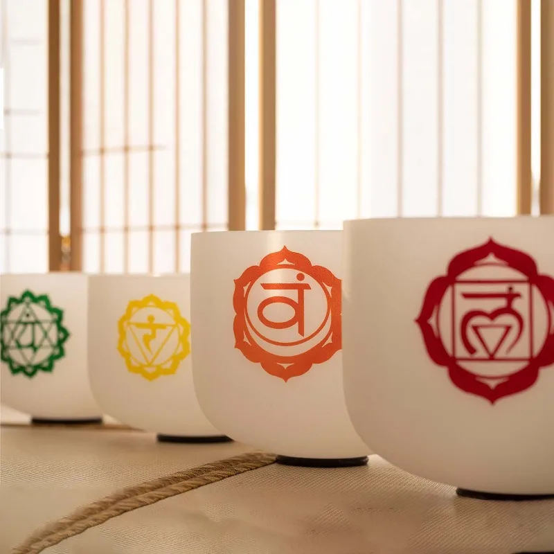 2026 hot Quartz Crystal Tibetan Singing Bowl Musical Instruments Percussion Chakra Instrument Singing Bowls Sound Healing Set