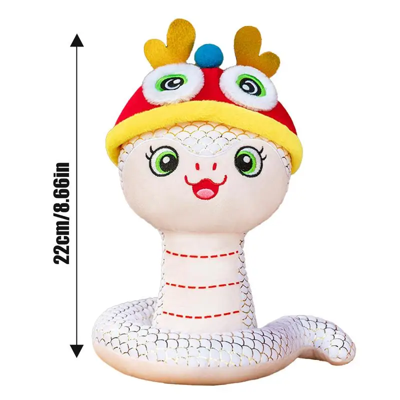 Ano novo chinês cobra animais de pelúcia plushie boneca 8.7 polegadas animal de pelúcia 2025 cobra brinquedos primavera festival brinquedo ano do