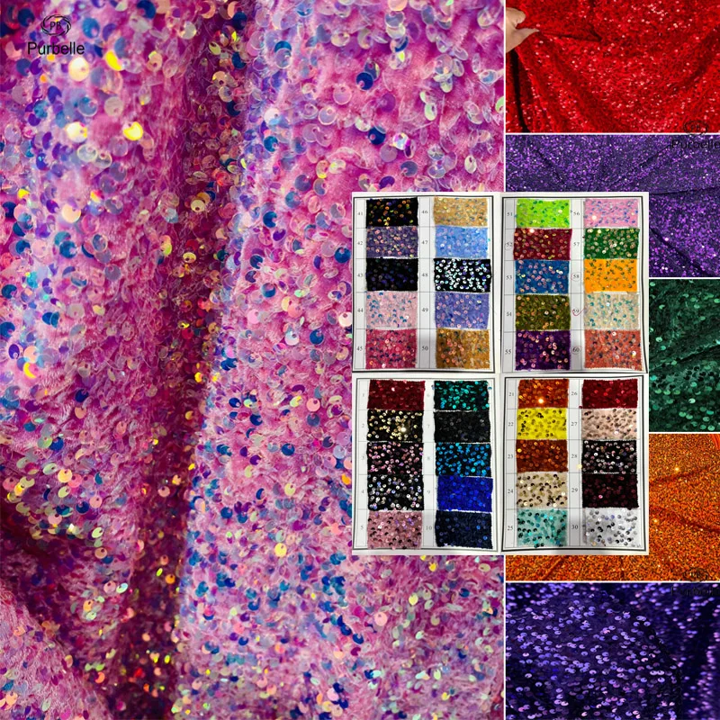 

Розовый, красный, оранжевый, ткань с блестками, вечернее платье для выпускного вечера, бархатные светоотражающие детские свадебные платья, ткань для одежды, праздничная скатерть