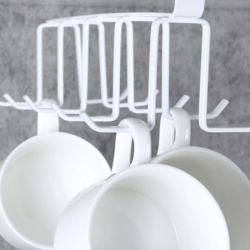 

1Pcs Glass Storage Rack Iron Hook Multifunctional Kitchen Hanging Holder Glass Cup Drying Rack Upside Down Pothook for Home Use