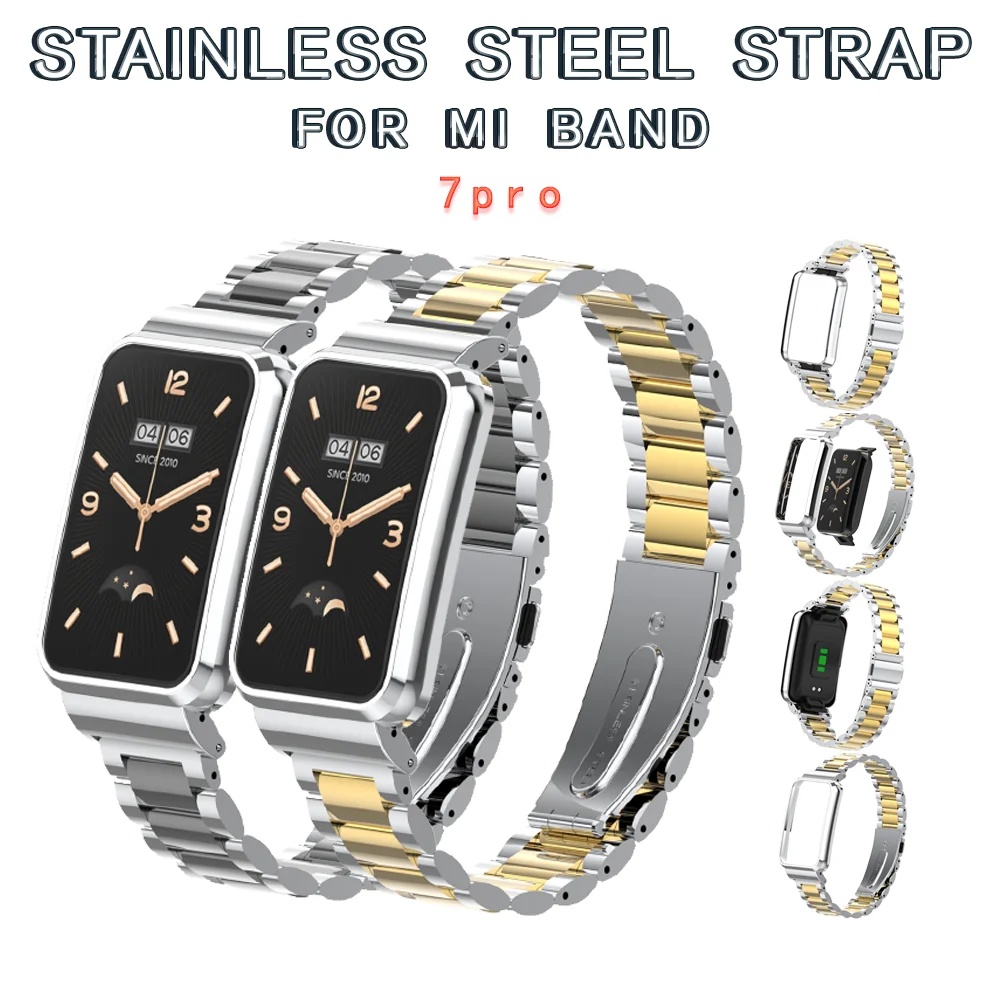 

Stainless Steel Strap for Xiaomi Band 7 Pro Metal Replacement Watchband for Miband 7 Pro Mi Band7 Pro Correa Strap Accessories