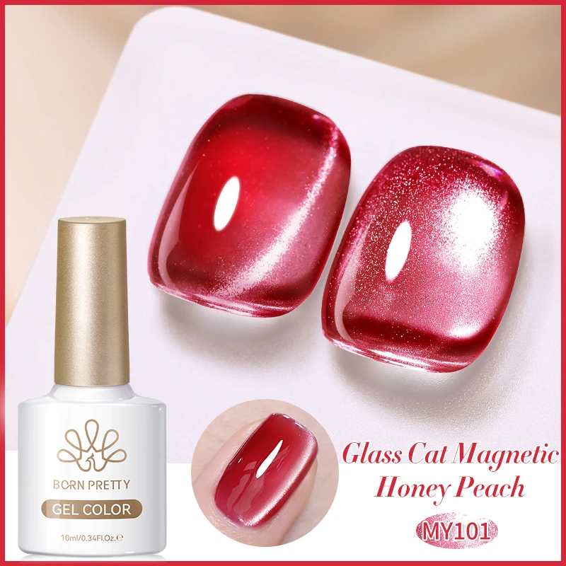 BORN PRETTY 10 ml Rhin Lake Blue Cat Magnetgel Dunkelblauer Glitzer Soak Off UV Gel Nail Art Lack Maniküre Nail Art Salon