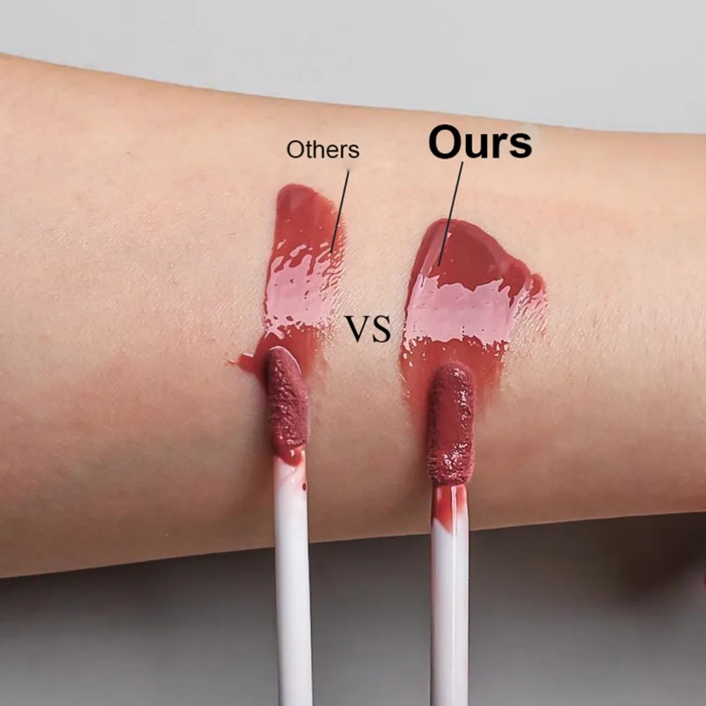 Rossetto liquido opaco velluto da 5 ml Lucidalabbra a lunga durata Etichetta privata vegana Logo personalizzato Trucco Olio per labbra sfuso all'ingrosso