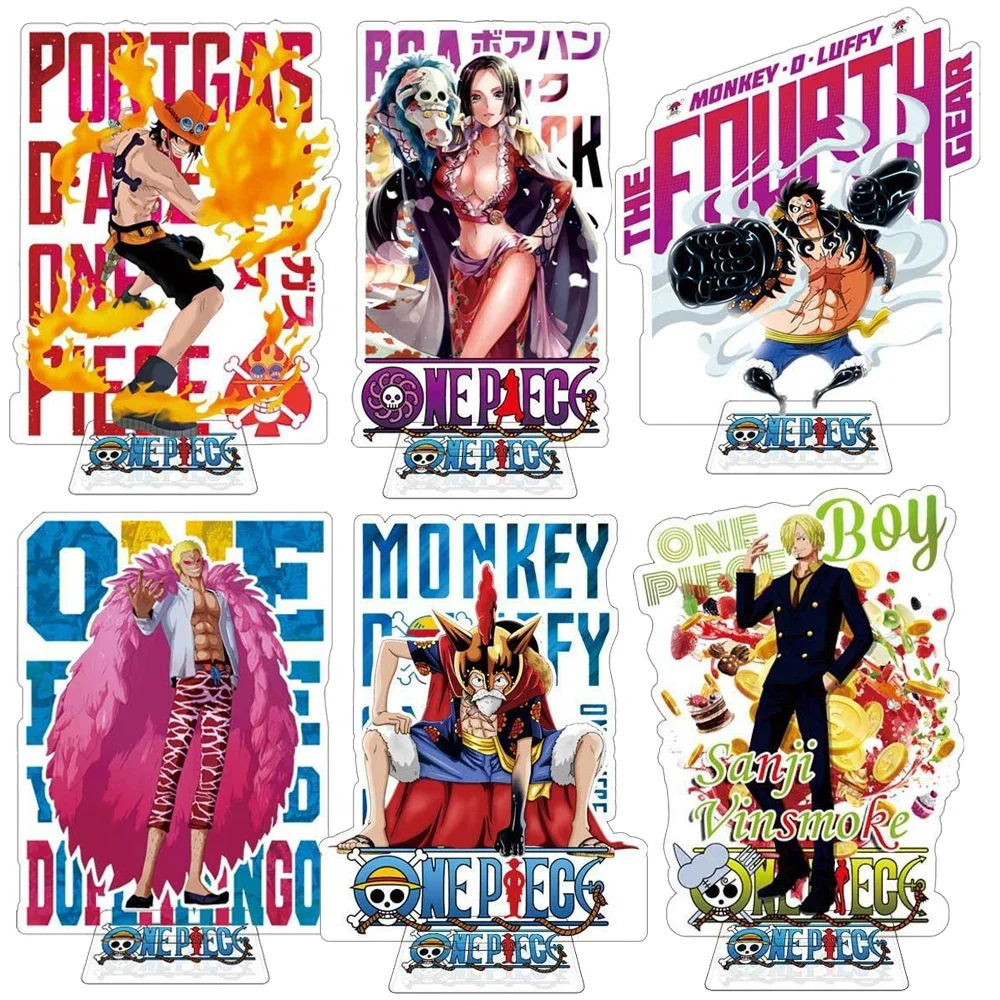 One Piece Portgas D Ace Sanji Monkey D. Luffy Roronoa Zoro Nami BROOK FRANKY Donquixote Doflamin Usopp Acrylic Stand Ornaments