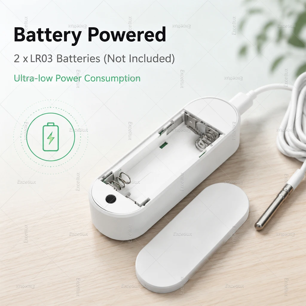 Tuya Zigbee Smart Temperature Humidity Sensor NTC Probe Detect Bathtub Fridge Freezer Liquid Temperature For Smart Life Z2M Hub