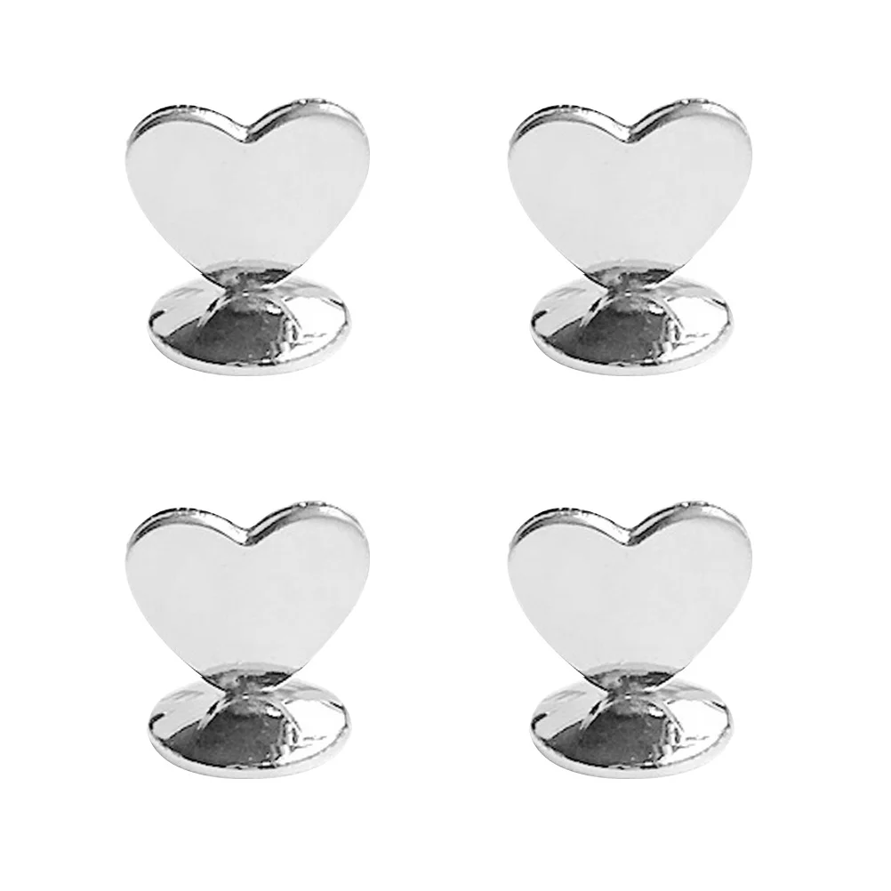 

5pcs Love Shape Paper Clip Memo Holder Sturdy Desktop Stand For Wedding Birthday Party Decorationreusablebright Color Elegant