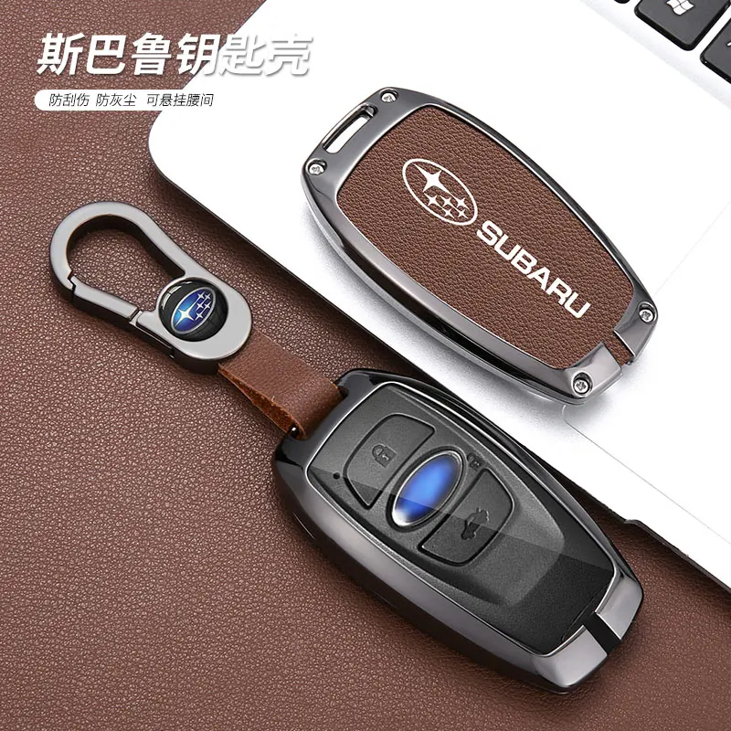 Car Smart Key Case Cover Shell For Subaru WRX XV Crosstrek Legacy BRZ Forester Impreza STi Outback 2015-2019 Keyless Accessories