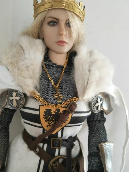 1:6 soldado tendência acessórios colar cruz dourada jóias modelo caber 12 "figura de ação cena colecionável diy