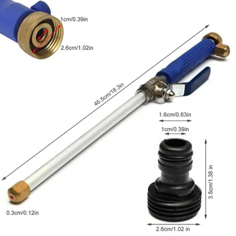 Juego de manguera de agua para el hogar, suministros de lavado de automóviles de alta presión, juego de manguera de agarre de agua, juego de manguera de PISTOLA DE PULVERIZACIÓN