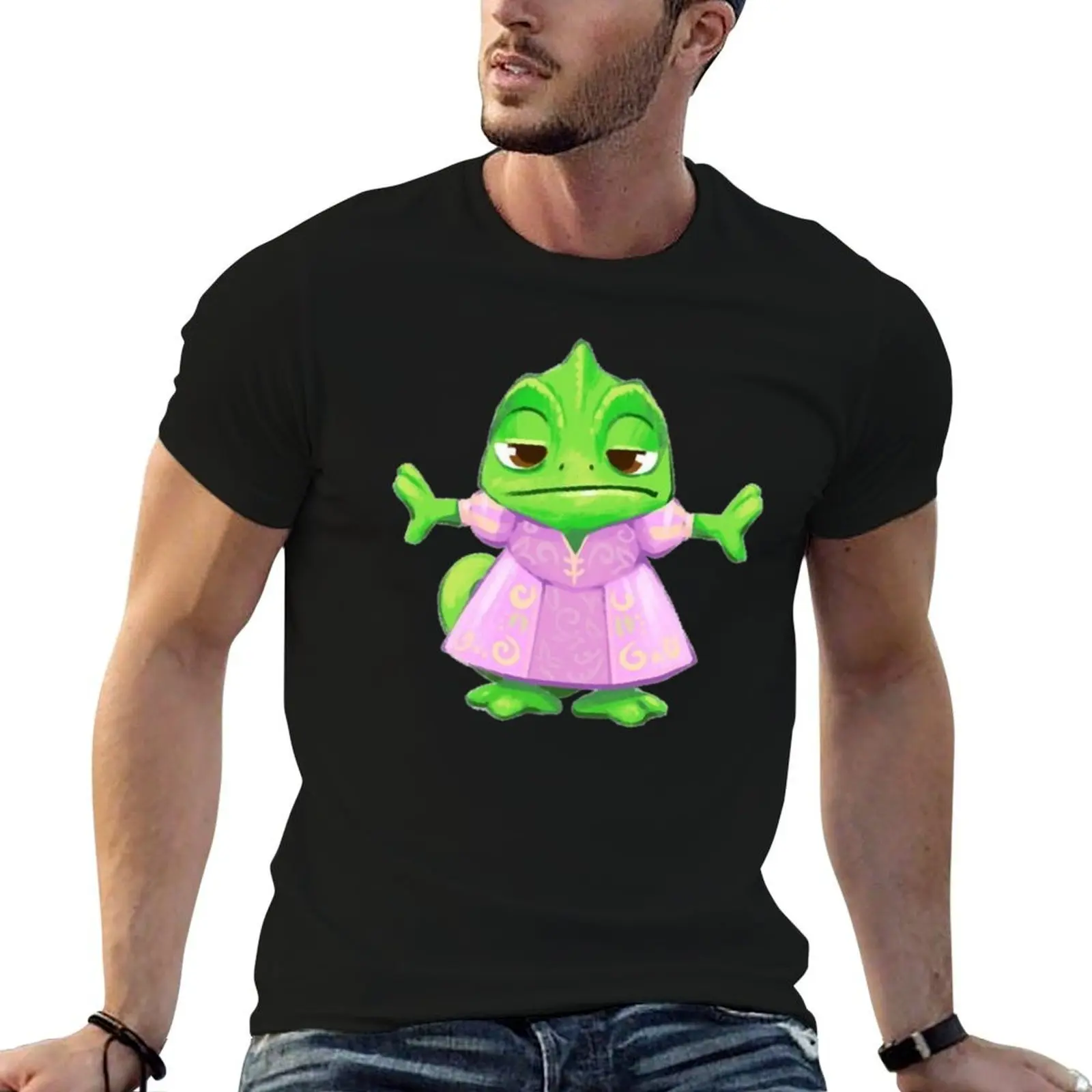 

Pascal in a dress - Tangled T-Shirt t shirts for man slim fit t shirts for man pack cotton T-Shirt