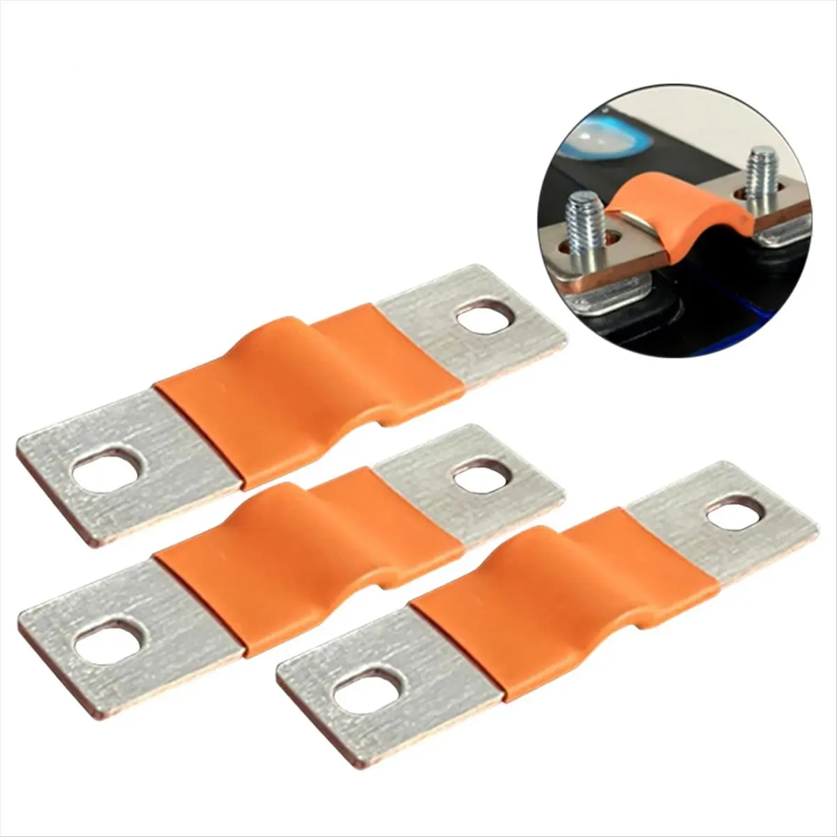 Extraordinary- 8Pcs High-Grade Nickel-Plated Copper Bus Bars for Solar Power and Deep Cycle Battery