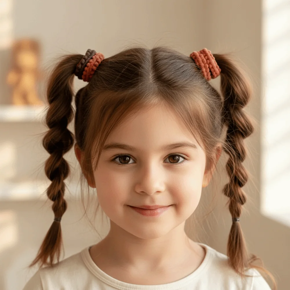 130-teiliges Set mit gemischten neutralen braunen Haargummis für Kinder, Leopardenmuster, süße Schleifen, Gummibänder, süße Haarbänder für Mädchen, Haar-Accessoires – Detail 4