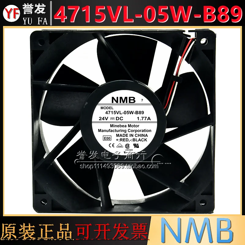 NEW ORIGINAL 4715VL-05W-B89 24V 1.77A 12038 120x120x38mm COOLING FAN RADIATOR