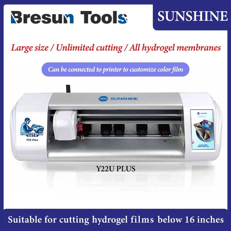 Sunshine Y22 Ultra Intelligente Flexibele Hydrogel Film Snijmachine Ontgrendeld Onbeperkte Tijden, SS-057 Back En Front Film Cuts