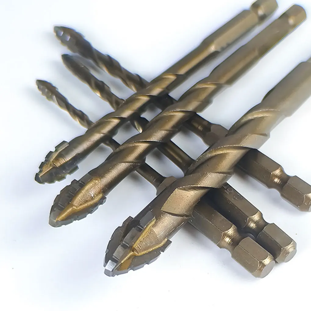 

3pcs/set Innovative Four-Flute Sawtooth Eccentric Drill For Professionals High Hardness Skewed Head