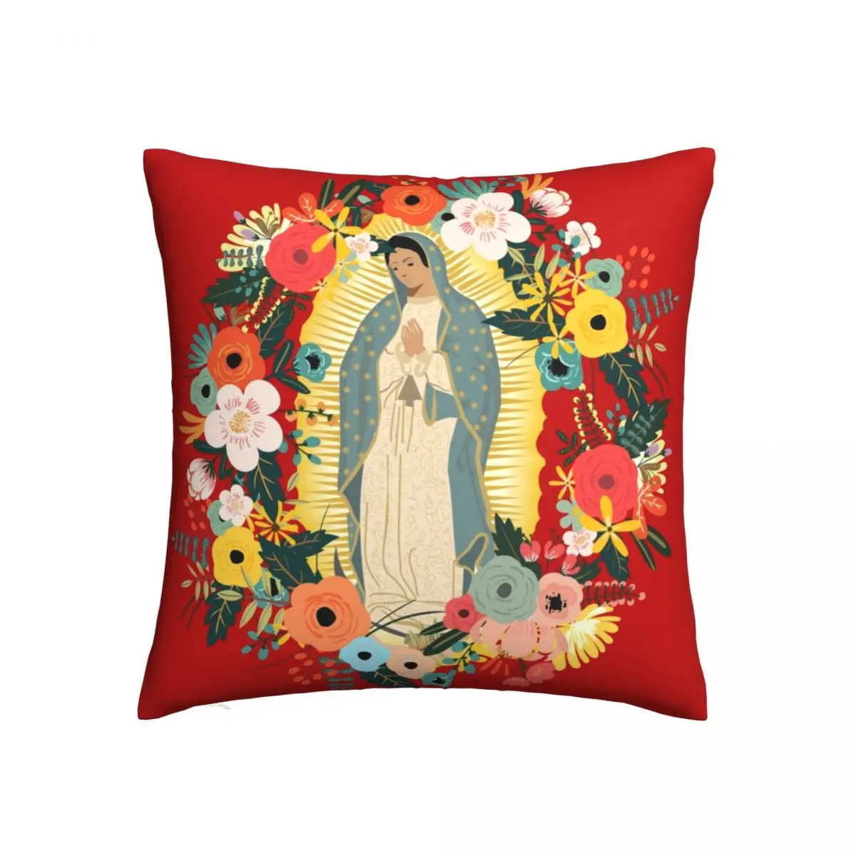 

Наволочка с изображением нашей леди Гуадалупе мексиканской Девы Марии, декоративная наволочка с рисунком, наволочка для дома в стиле христианской католики