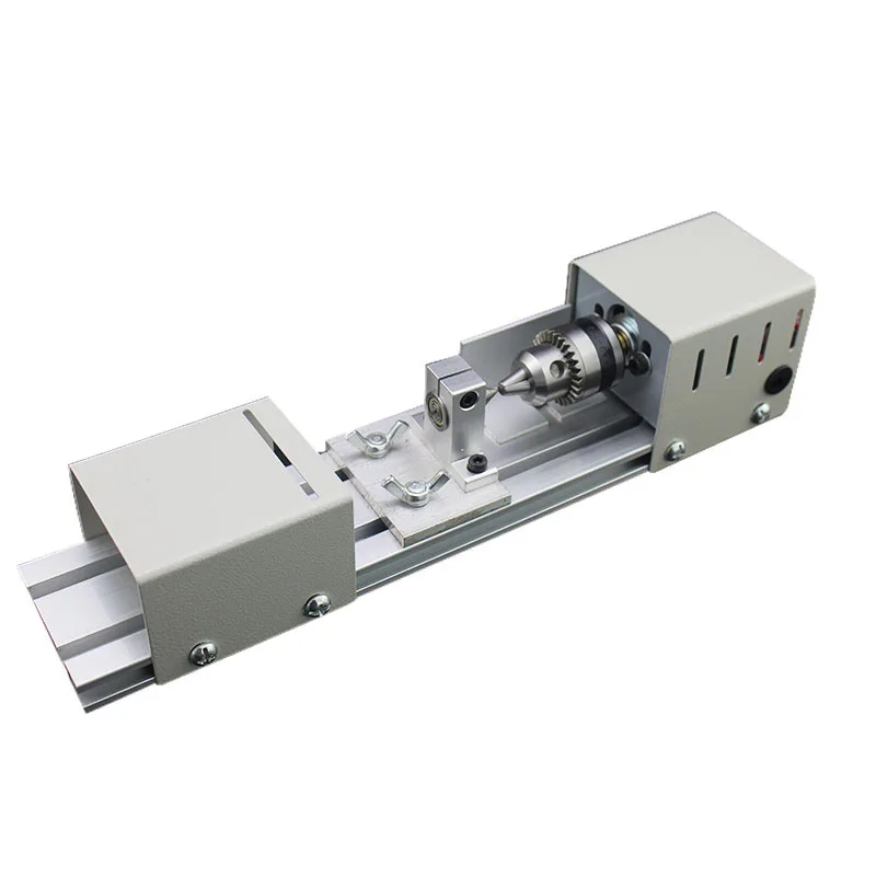 Mini torno de cuentas de 24V CC, torno de perlas de Buda en miniatura, bricolaje, carpintería, torno de perlas de Buda, herramienta rotativa de taladro